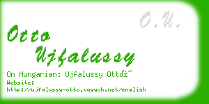 otto ujfalussy business card